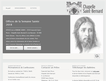 Tablet Screenshot of chapelle-saint-bernard.com